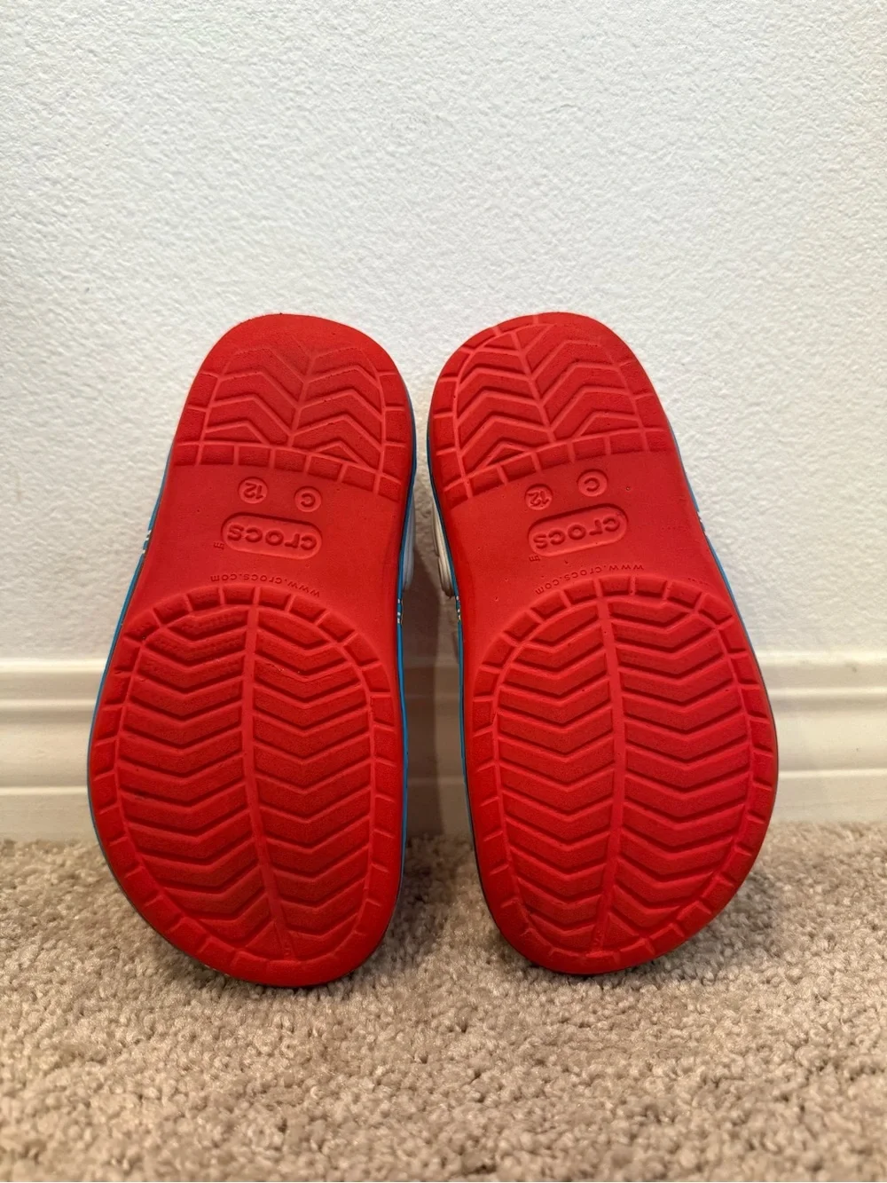 Kids Crocs Red Super Mario Print Clog size 12 C